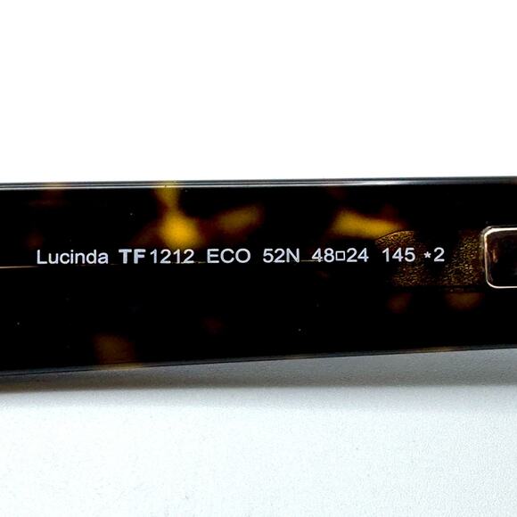 Tom Ford Sunglasses Lucinda TF1212 52N Havana Round Frame Green Lens 48-24-145 main image 4